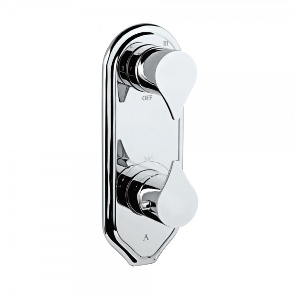 In-wall thermostatic shower valve