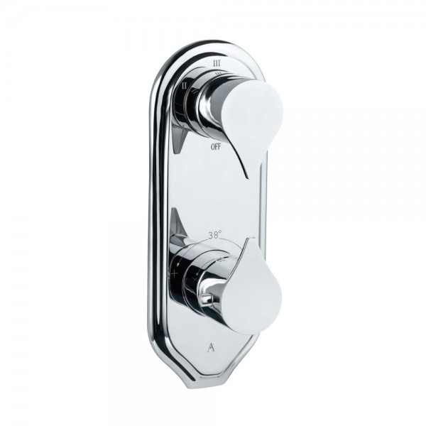 In-wall thermostatic shower valve